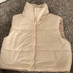 SHEIN Cream Puffer Vest